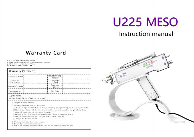 U225 พกพา เมโซเมโซเทอเรปี ปืน รักษาผิว หน้าสวย เครื่องดูแลผิวหน้า ยังไม่มีรีวิว 5