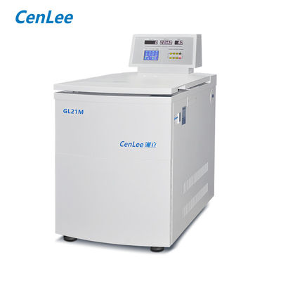 GL21M 21000rpm Ultra High Speed Floor Standing Refrigerated Centrifuge ด้วยอัตราเร่งเร่ง/เดเซล 10/10 และอัตราเร่งสูงสุด 21000rpm