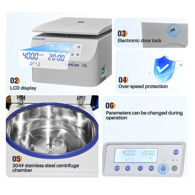 Cenlee 4K Benchtop อัตโนมั่งคั่ง การแยกเลือด เครื่องหลอมศูนย์กลางจากจีน