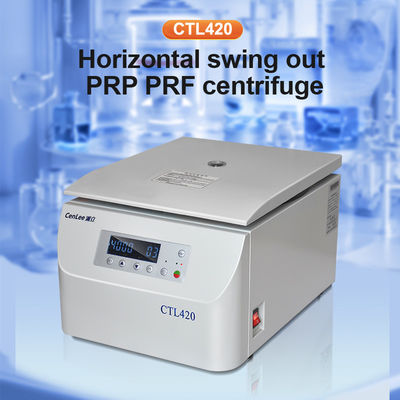 ราคาดี CTL420 เซ็นทริฟิวเจอร์สวิงออกแนวราบเครื่องแล็บความเร็วต่ํา เครื่องยนต์ไร้แปรง สแตนเลส 12x20ml ความจุ ออนไลน์