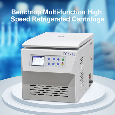 TGL-16 16000rpm 90ml เตารางบนเซ็นทริฟิวเจอร์เย็นกับสารเย็นที่เป็นมิตรต่อสิ่งแวดล้อม เครื่องเซ็นทริฟิวเจอร์ห้องปฏิบัติการหลายประการ