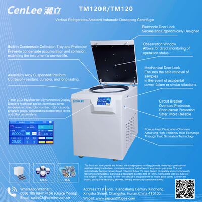 ราคาดี เครื่องปั่นเหวี่ยงหลอดเลือด TMF120R พร้อมระบบถอดฝาอัตโนมัติ 3370xg สำหรับหลอด 120 x 5/7ml ออนไลน์